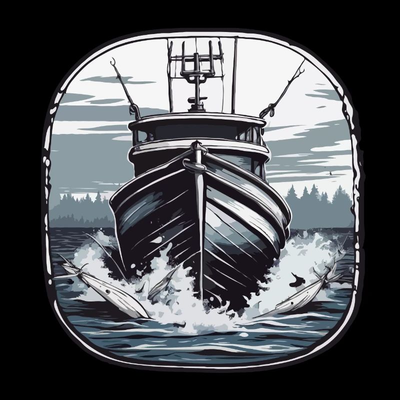 Pirate Ship / Boat / Sea / Ocean / Waves