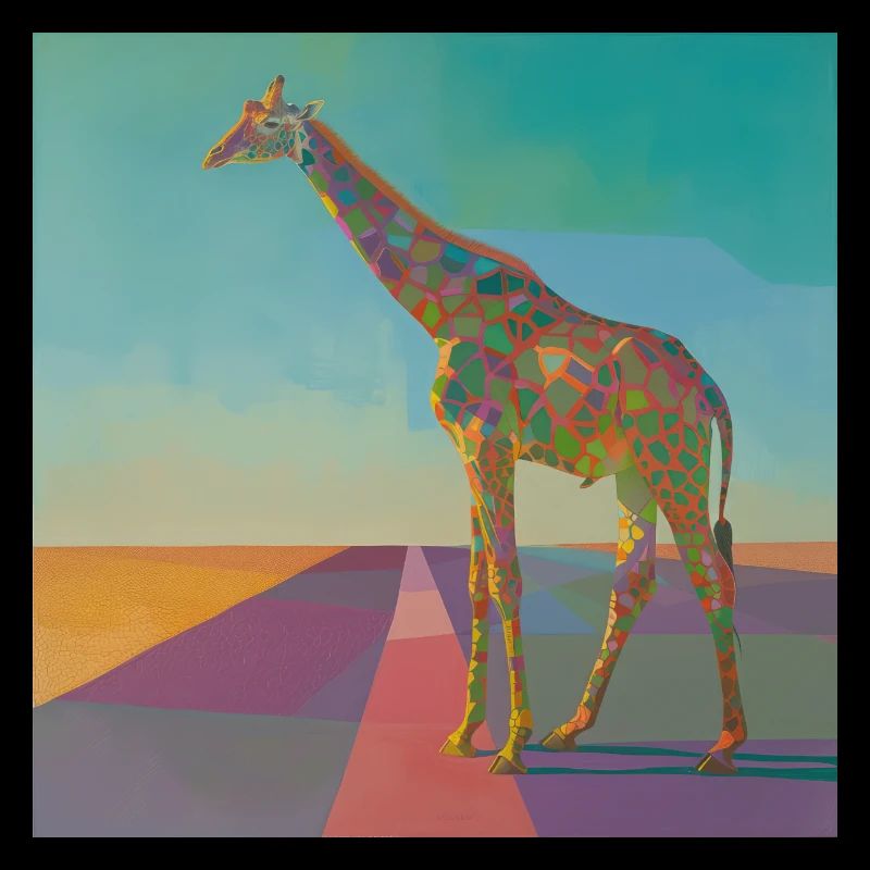 giraffe, bunt, tier, geschenk, geschenkidee