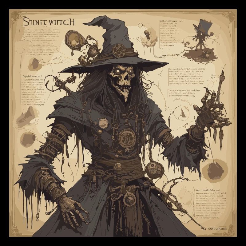 Manuel de la sorcière / grimoire / Halloween / automne