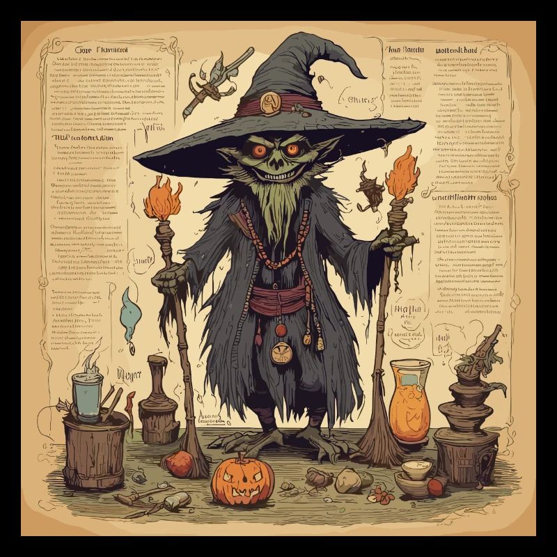 Witch's Handbook / Spellbook / Halloween / Autumn