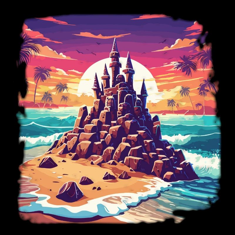 Château de sable / Construction / Jouer / Château / Vacances