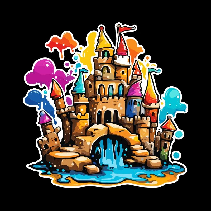 Château de sable / Construction / Jouer / Château / Vacances