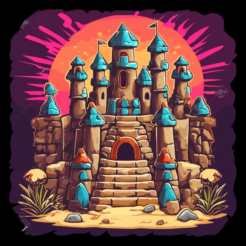 Château de sable / Construction / Jouer / Château / Vacances