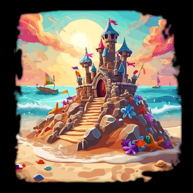 Château de sable / Construction / Jouer / Château / Vacances