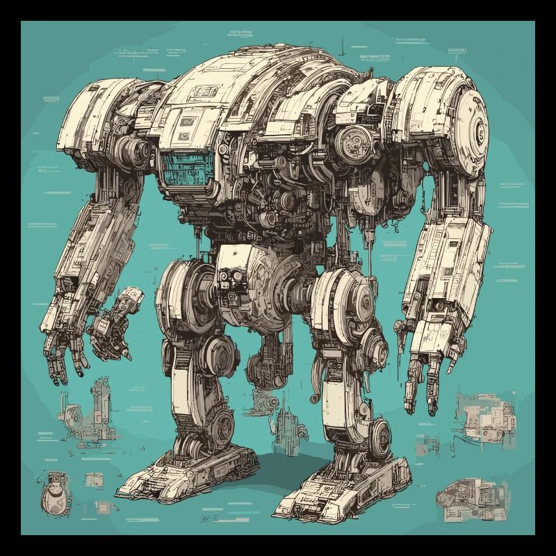 Plan / Sépia / Vintage / Rétro / Robot