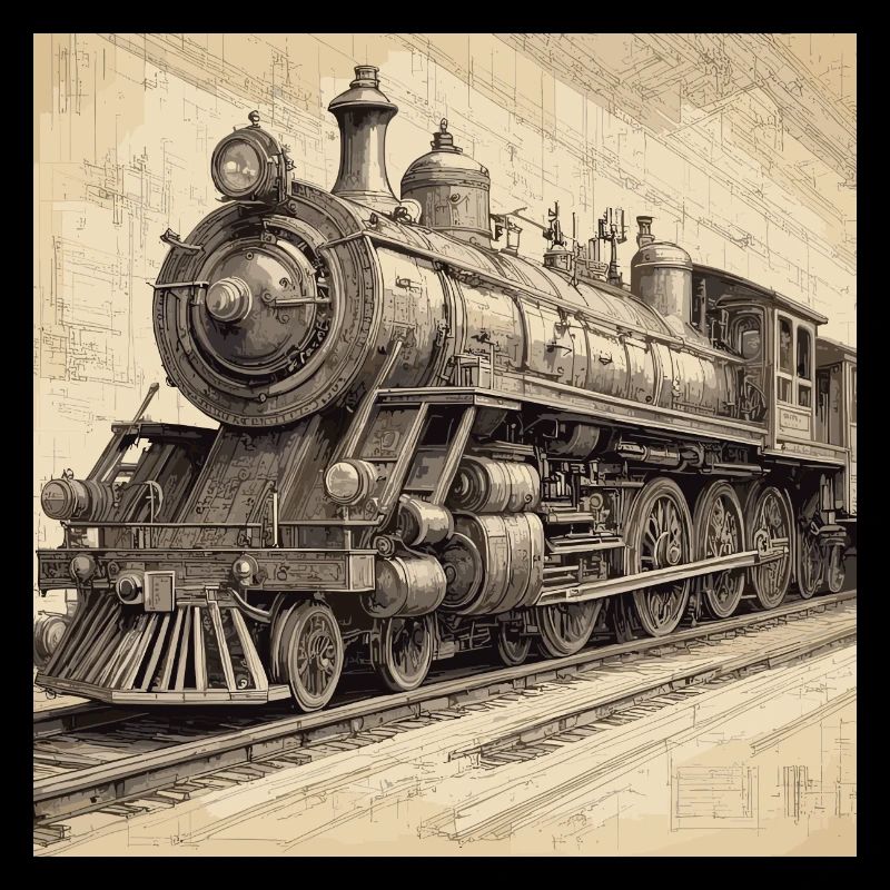 Plan / Sépia / Vintage / Rétro / Robot