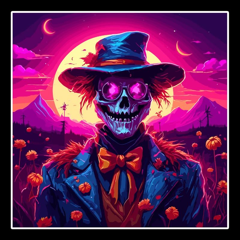 Épouvantail / Ouvrier de la moisson / Champ de maïs / Champ