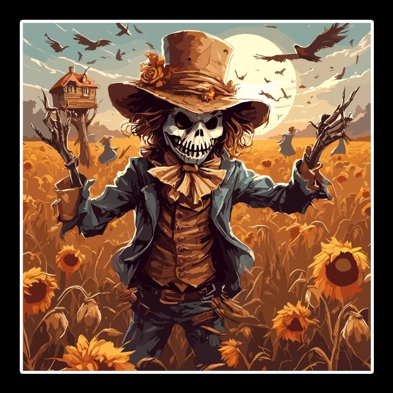 Vogelscheuche / Erntehelfer / Maisfeld / Feld