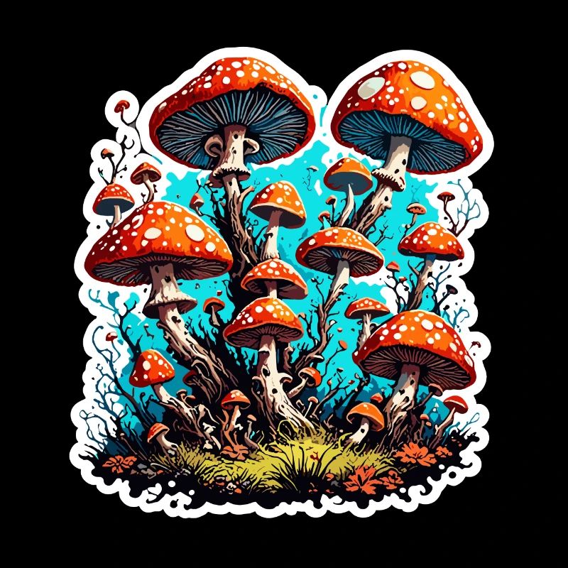 Mushroom / Mushroom / Meadow / Forest / Goa / Psy