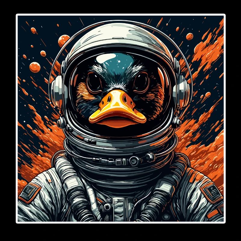 Astronaut / Space / Animal / Duck / Spaceship