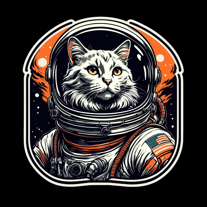 Astronaut / Space / Animal / Cat / Spaceship