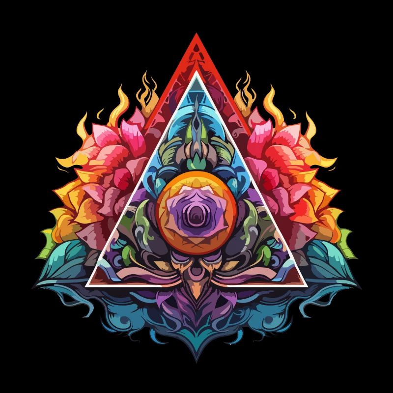 Flame Lotus Triangle