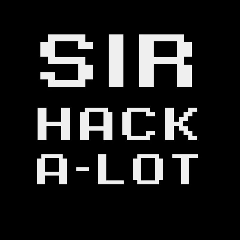Computer Hack and Pixel Art Sir Hack A Lot