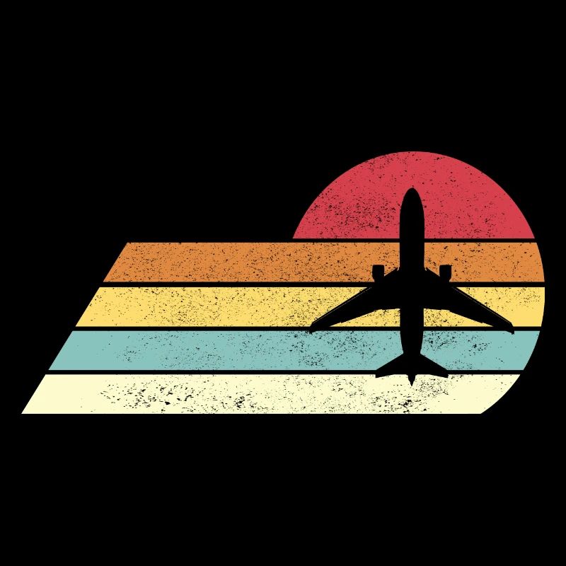 Flugzeug Retro Pilot