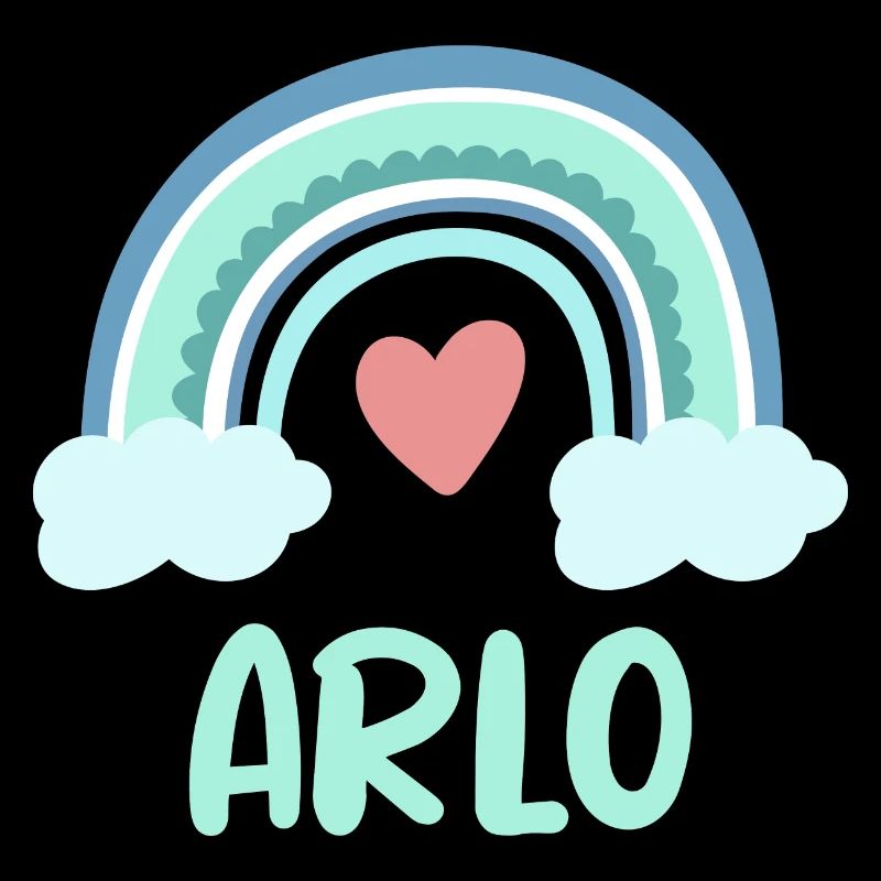 Arlo Name Regenbogen Baby