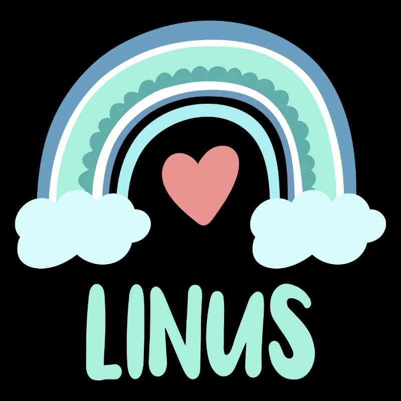 Linus Name Regenbogen Baby