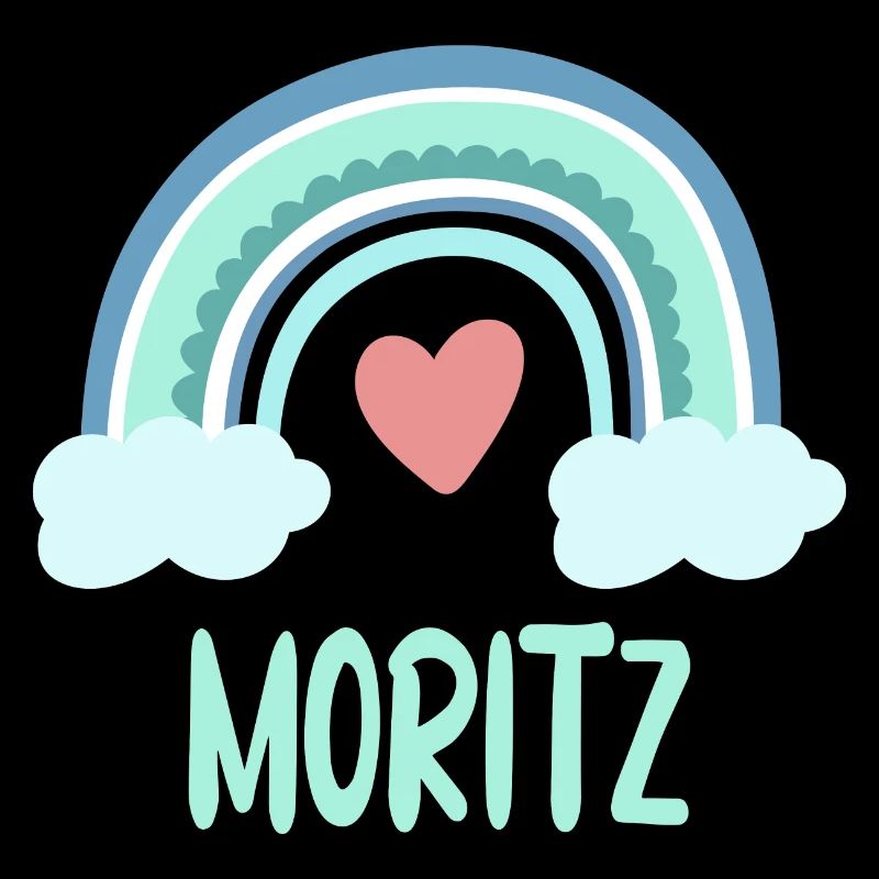 Moritz Name Regenbogen Baby