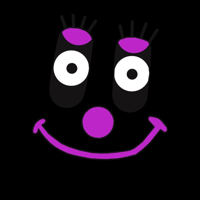 sentiments, émotions, visage, amical, clown mignon