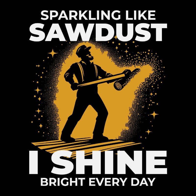 Bûcheron Menuisier Bûcheron Charpentier Sciure de bois