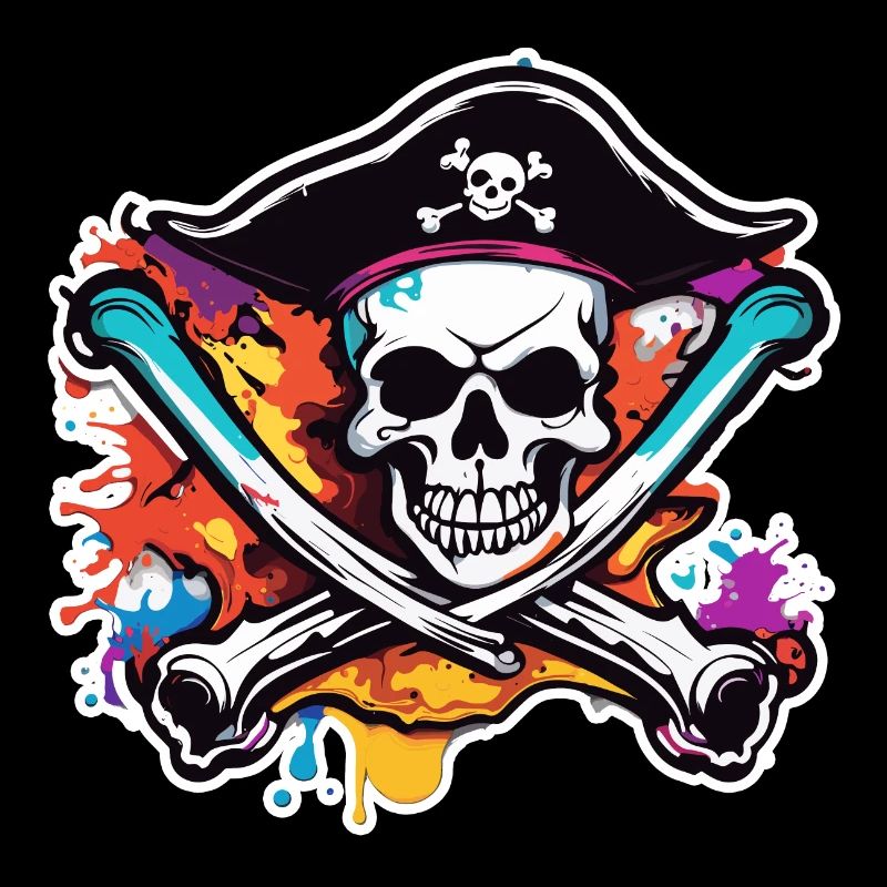 Pirate / Ahoy / Ancre / Capitaine / Crâne / Rhum