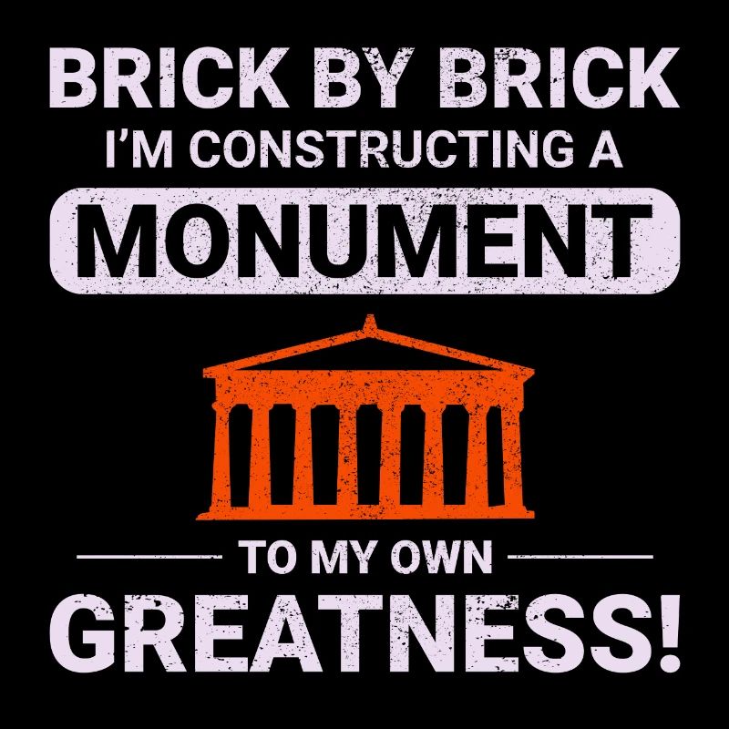 Monumental Brick Mastery: Humorous Bricklayer