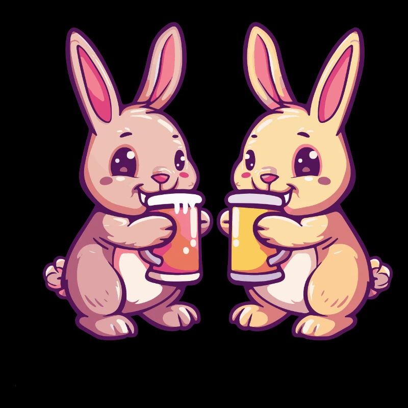 Bunny Comic Bière Drôle Alcool