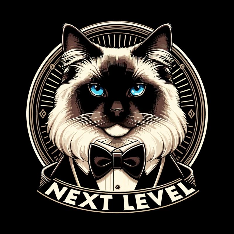 Chat Sacré de Birmanie Chat de Birmanie Cadeau de smoking