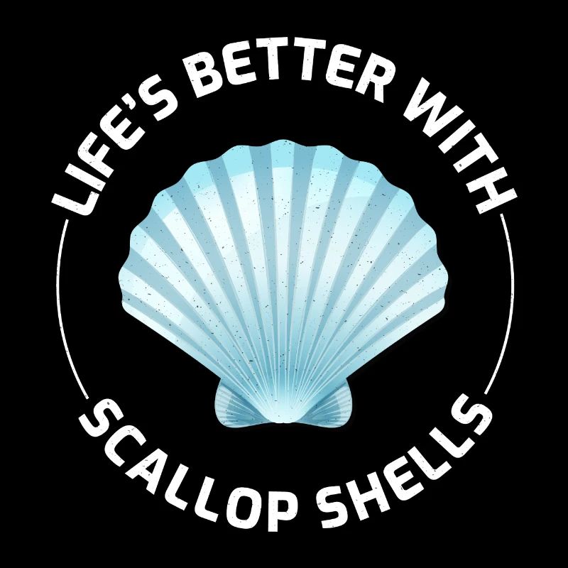 Scallop Seashells Collector Beachcomber Shellfish