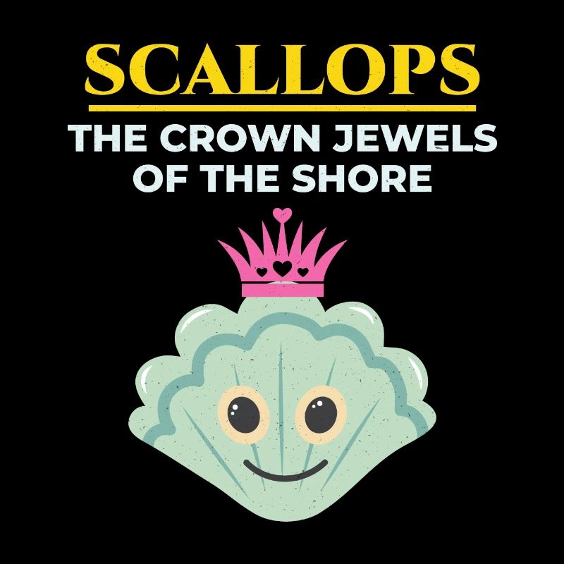 Scallop Seashells Collector Beachcomber Shellfish