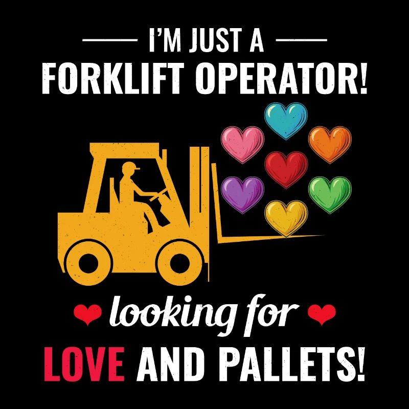Forklift Operator Driver Valentine’s Day Funny