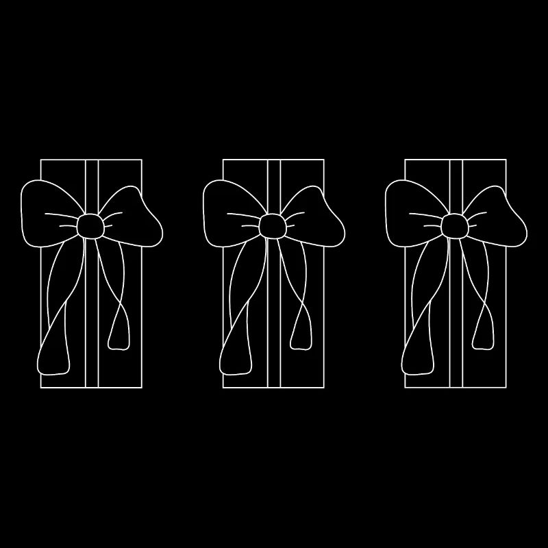 Trio of gift caskets: graphic and intriguing