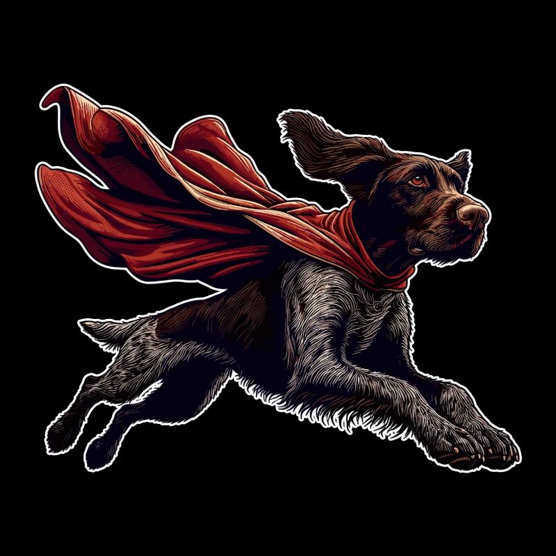 Super Dog German Wirehaired DD Pointer Gift