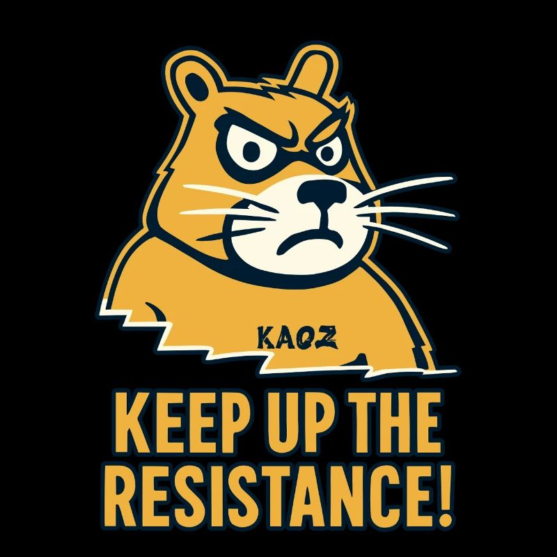 Widerstand Biber mit wütendem Blick