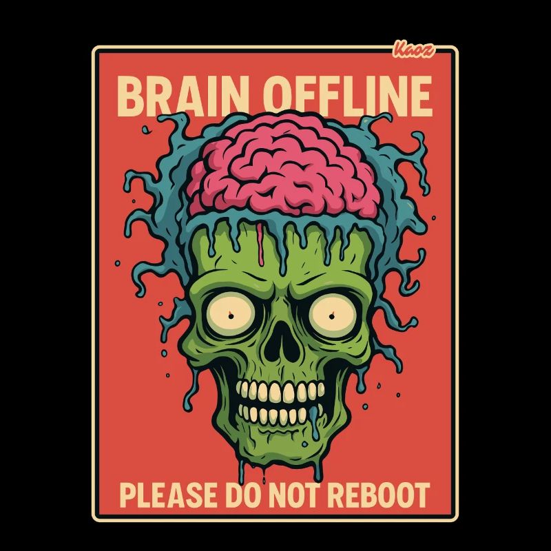 Zombie with an open brain is offline