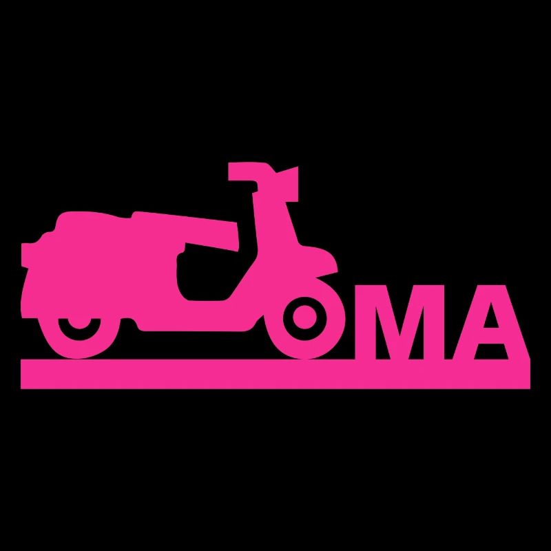 Oma mit Roller - Roller Fahrerin Geschenkidee