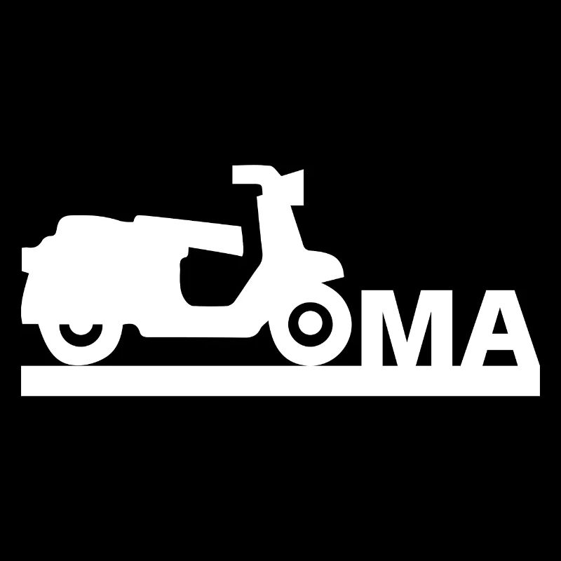 Oma mit Roller - Roller Fahrerin Geschenkidee