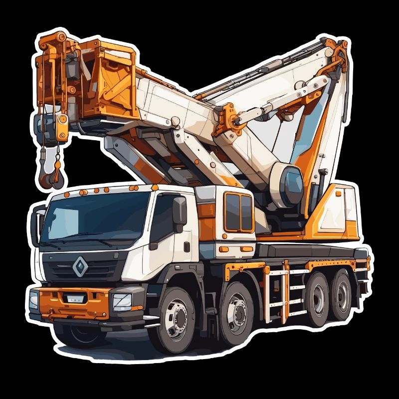 Crane / construction site / winch / crane system