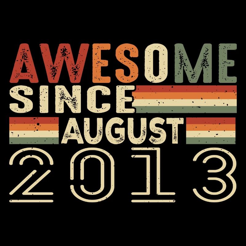 August 2013 Vintage Birthday Gift 11 Years