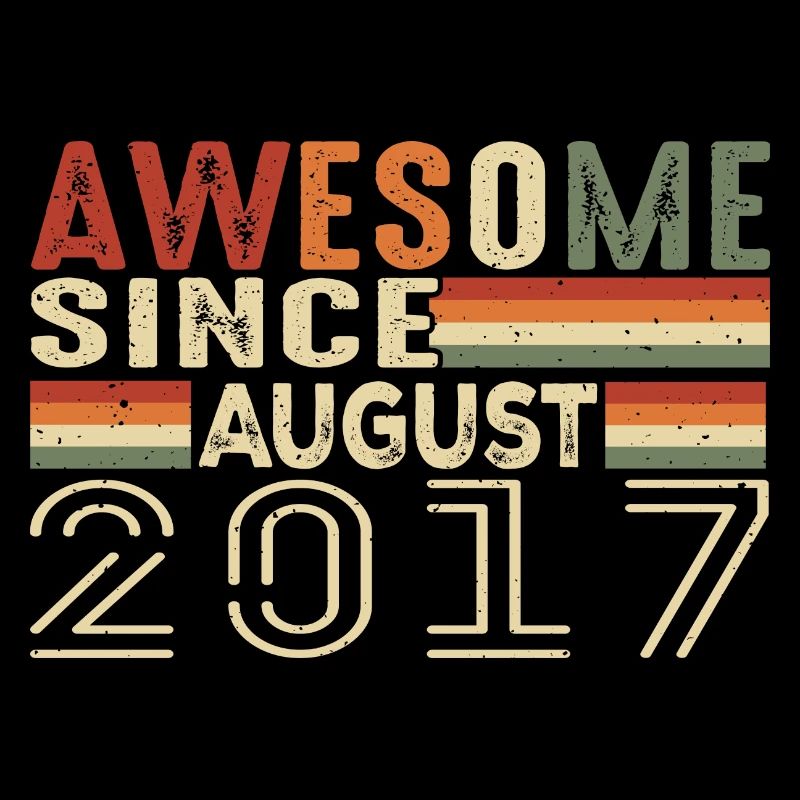 August 2017 Vintage Geburtstagsgeschenk 7 Jahre