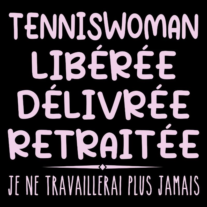 Tennisfrau feiert ihren Ruhestand mit Humor Geschenk