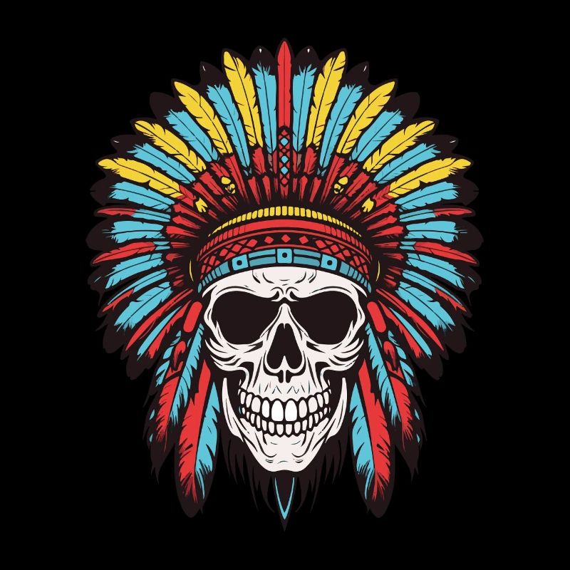 Apache Indian Chief Skull