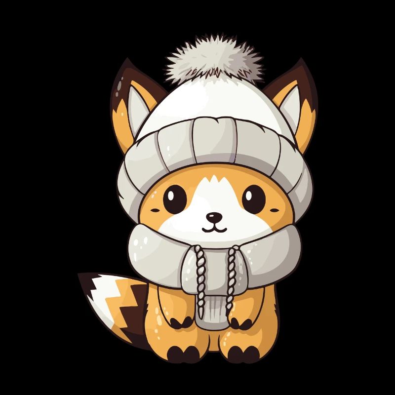 Fuchs Winter Tier Baby Comic