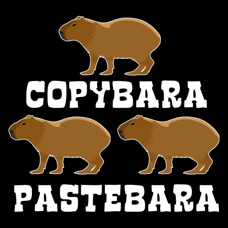 Copybara - Capybara Wortspiel - Copy Paste