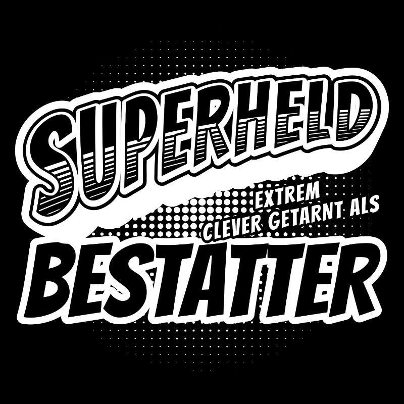 Superheld, clever getarnt als Bestatter