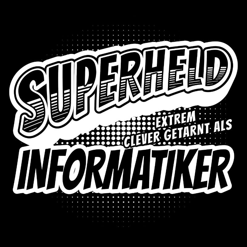 Superheld, clever getarnt als Informatiker