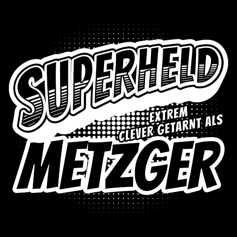 Superheld, clever getarnt als Metzger