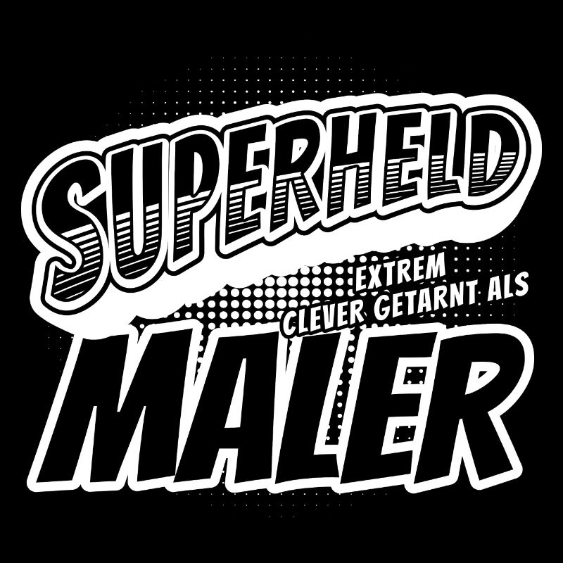 Superheld, clever getarnt als Maler