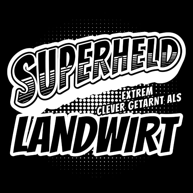 Superheld, clever getarnt als Landwirt