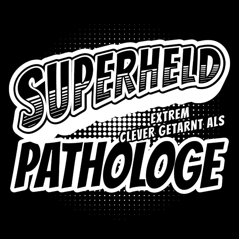 Superheld, clever getarnt als Pathologe