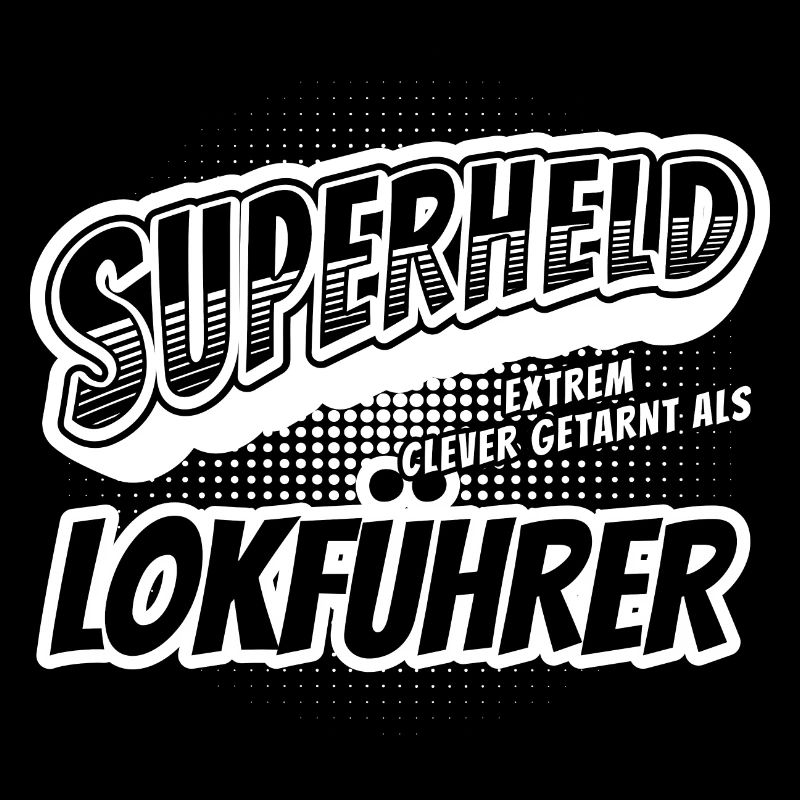 Superheld, clever getarnt als Lokführer